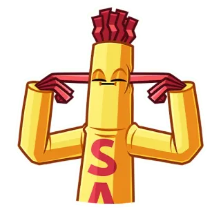 😕 SA dessin animé, salsa, tube, nourriture telegram sticker