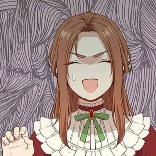 👗 chica anime, manga, personaje, sonrisa, dibujo animado, cara telegram sticker