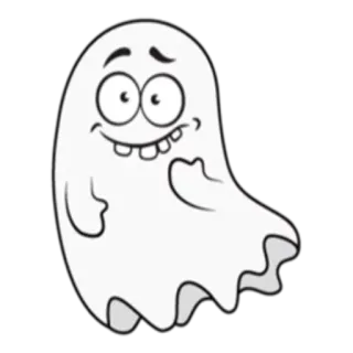 🤓 geist, cartoon, süß, lustig, halloween, gruselig whatsapp sticker