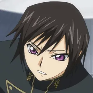 🥀 Lelouch Lamperouge Code Geass Anime, Personaggio, Lelouch, Code Geass, Cartone animato whatsapp sticker