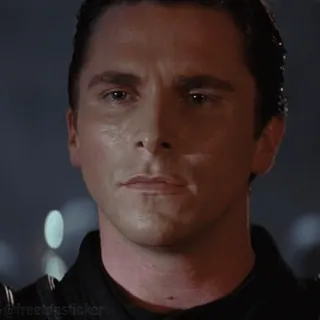 😞 Patrick Bateman American Psycho Patrick Bateman, Psicopata Americano, Christian Bale, filme, retrato whatsapp sticker
