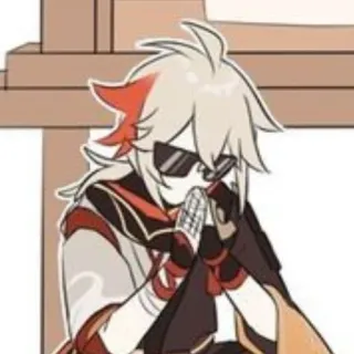 😎 Kaedehara Kazuha Genshin Impact 动漫, 游戏, 角色, 枫原万叶, 原神 telegram sticker