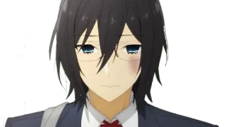 ☹ Izumi Miyamura Horimiya Anime, Manga, Ferito, Scuola, Ragazzo telegram sticker