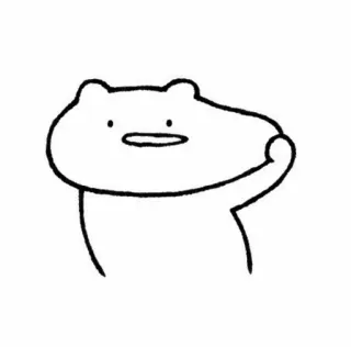 🌿 cartone animato, animale, orso, personaggio, salutando telegram sticker