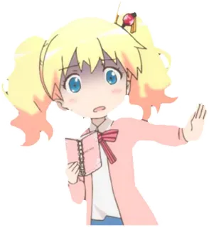 😨 Anime, Garota, Fofa, Kawaii, Preocupada telegram sticker