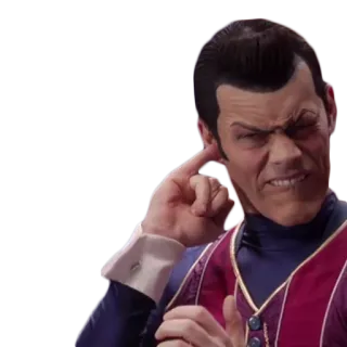 😯 Robbie Rotten LazyTown Kreskówka, Złoczyńca, Robbie Rotten, LazyTown, Postać telegram sticker