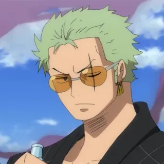 🐉 Roronoa Zoro One Piece Аниме, Ван Пис, Ророноа Зоро, Персонаж, Пират telegram sticker