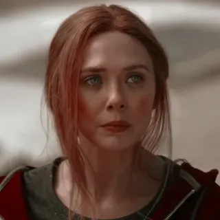 ☕️ Scarlet Witch Elizabeth Olsen, Marvel, Wanda Maximoff, super-herói telegram sticker