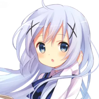 Kafuu Chino whatsapp stickers