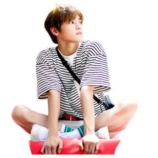 🙄 osoba, chłopak, siedzący, Kpop, azjatycki, mężczyzna, nastolatek telegram sticker