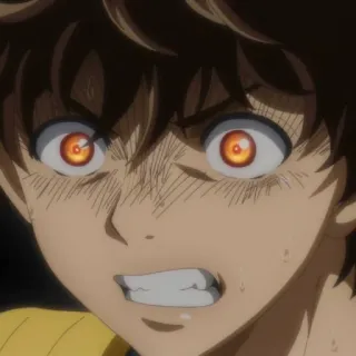 ⚽️ Anime, Mangá, Bravo, Expressão, Estressado, Desenho animado telegram sticker