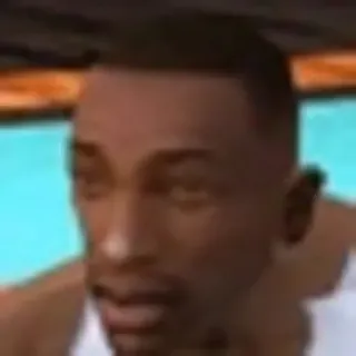 🤯 Carl Johnson Grand Theft Auto: San Andreas Carl Johnson, CJ, Grand Theft Auto, San Andreas, video game, character telegram sticker