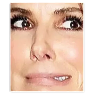 😒 Gesicht, Gesichtsausdruck, Person, Nahaufnahme telegram sticker