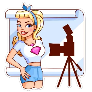 CRYSTALS Girl telegram stickers