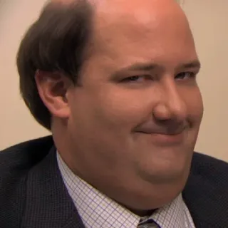😋 Kevin Malone The Office kevin, the office, télé, drôle, comédie telegram sticker