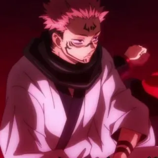 🎴 Ryomen Sukuna Jujutsu Kaisen Anime, Demon, Vloek, Schurk, Jujutsu Kaisen telegram sticker