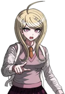 😠 Kaede Akamatsu Danganronpa V3: Killing Harmony Anime, Danganronpa, Postać, Gra wideo whatsapp sticker