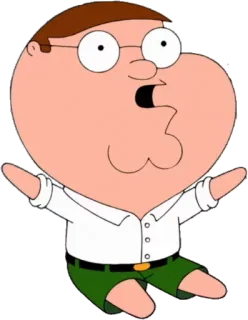 😀 Peter Griffin Family Guy 卡通, 喜剧, 动画, 搞笑, 成人动画 telegram sticker