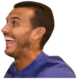 😜 hombre, riendo, retrato, cara, sonrisa whatsapp sticker