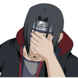 🤦‍♂ Itachi Uchiha Naruto Itachi, Naruto, Anime, Ninja, Facepalm, Uchiha telegram sticker