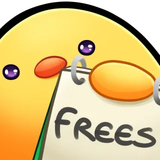 🐤 FREES Dibujos animados, Gratis, Personaje amarillo, Ilustración whatsapp sticker