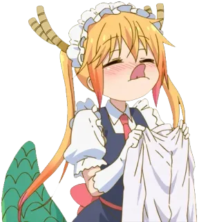 😛 Tohru Miss Kobayashi's Dragon Maid Anime, Dragon, Maid, Mignon, Drôle, Personnage, Tohru, Miss Kobayashi's Dragon Maid whatsapp sticker