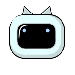 😘 robot, lindo, dibujos animados, androide, inteligencia artificial whatsapp sticker