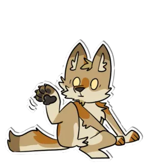 🐕 cartoon, animal, furry, dog, cute, character telegram sticker