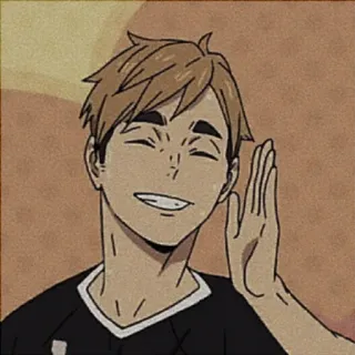🥞 Anime, Kreskówka, Postać, Uśmiech, Portret telegram sticker