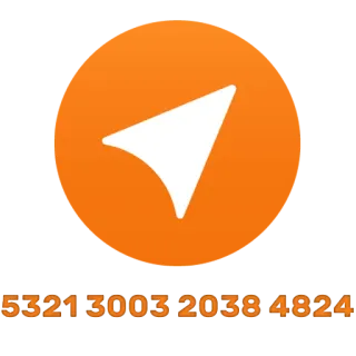 🔝 5321 3003 2038 4824 orange, arrow, icon, navigation, direction telegram sticker
