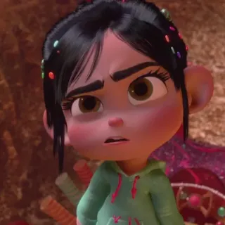 👾 Vanellope von Schweetz Wreck-It Ralph Cartoon, Mädchen, Figur, Vanellope, Ralph reichts, Disney whatsapp sticker
