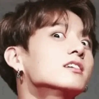 😳 Jungkook kpop, sänger, promi, lustiges gesicht, unterhalter, musik telegram sticker