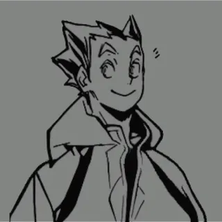 🦉 Anime, Manga, Cartoon, Personage, Tekening telegram sticker
