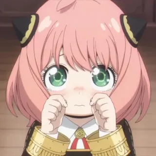 🥜 Anya Forger Spy x Family anime, spy x family, anya forger, cartoon, cute, character, animation, tv show whatsapp sticker