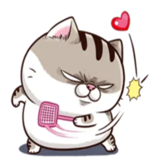 💔 猫, かわいい, 動物, 漫画, ハート, ステッカー telegram sticker