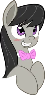 😊 My Little Pony, pony, cartoon, bow, smiling, anime telegram sticker