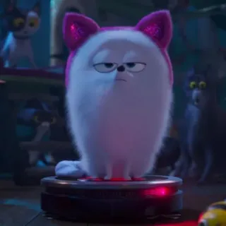 ❄️ Gidget The Secret Life of Pets собака, мультфильм, Гиджет, Тайная жизнь домашних животных whatsapp sticker