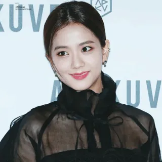 🦄 Jisoo певица, знаменитость, женщина, кореянка, blackpink, азиатка, портрет whatsapp sticker