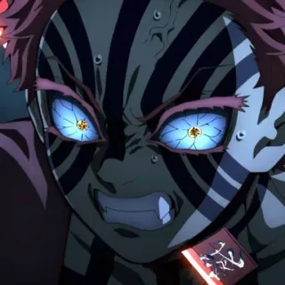 🌀 Akaza Demon Slayer Anime, Demônio, Luta, Mangá, Akaza telegram sticker