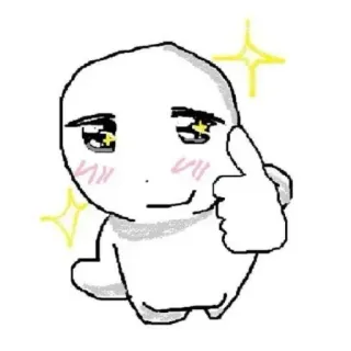 👄 nhân vật, hoạt hình, lấp lánh, cử chỉ tay, cử chỉ xúc phạm telegram sticker