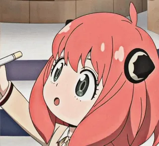 🎟 Anya Forger Spy x Family アニメ, 漫画, SPY×FAMILY, アーニャ・フォージャー, 可愛い, 女の子, キャラクター telegram sticker