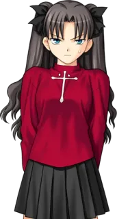 😠 Rin Tohsaka Fate/stay night Anime, Personaje, Chica, Tsundere, Mago/Maga, Fate whatsapp sticker