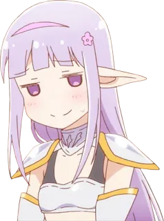 😅 Anime, Elf, Charakter, Niedlich, Illustration whatsapp sticker