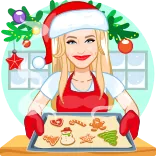 🍪 christmas, baking, cookies, holiday, winter, food, cartoon telegram sticker