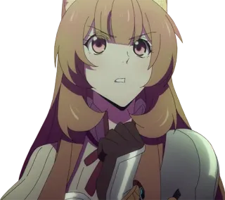 😠 Raphtalia The Rising of the Shield Hero Anime, Raphtalia, Tanuki, Arrabbiato telegram sticker