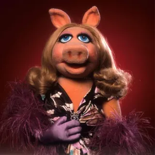 😊 Miss Piggy The Muppets maiale, Muppets, personaggio, pupazzo, spettacolo, TV telegram sticker