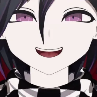 😄 Kokichi Oma Danganronpa Аниме, Персонаж, Кокичи, Danganronpa, Улыбка telegram sticker