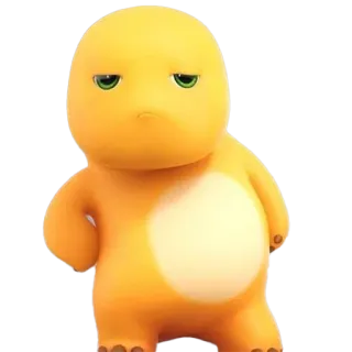 😑 kuning, kartun, dinosaurus, karakter, imut telegram sticker