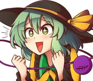 😍 anime, girl, cute, happy, excited, cartoon telegram sticker