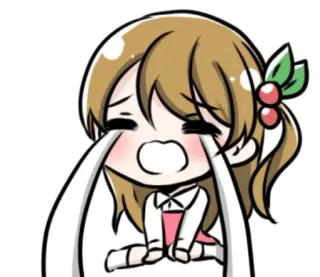 😭 Anime, Chorando, Triste, Menina, Lágrimas, Kawaii, Emocional telegram sticker